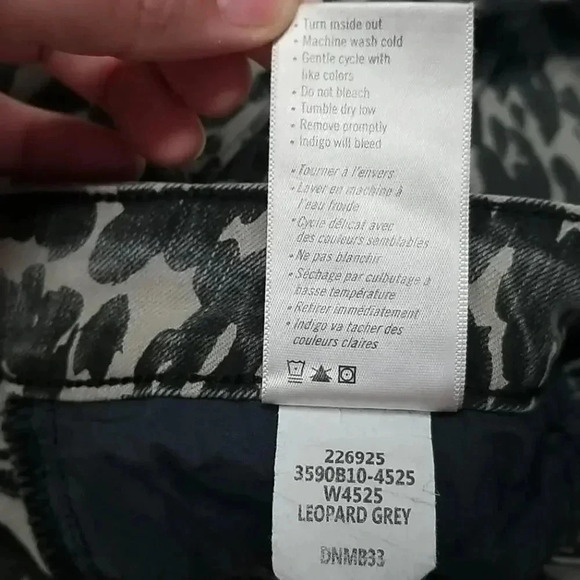 {PAIGE} X Rosie Poppy Leopard Slim Crop Flare Jeans Collaboration Collec… - Picture 16 of 16